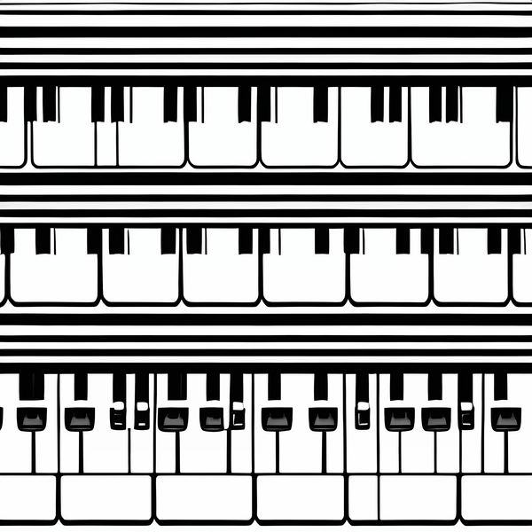 Abstract Jazz - Keys Print