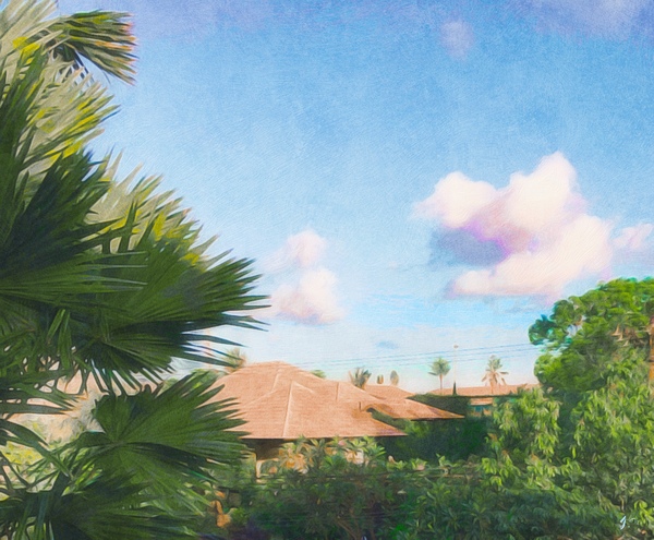 Bali Rooftops Print