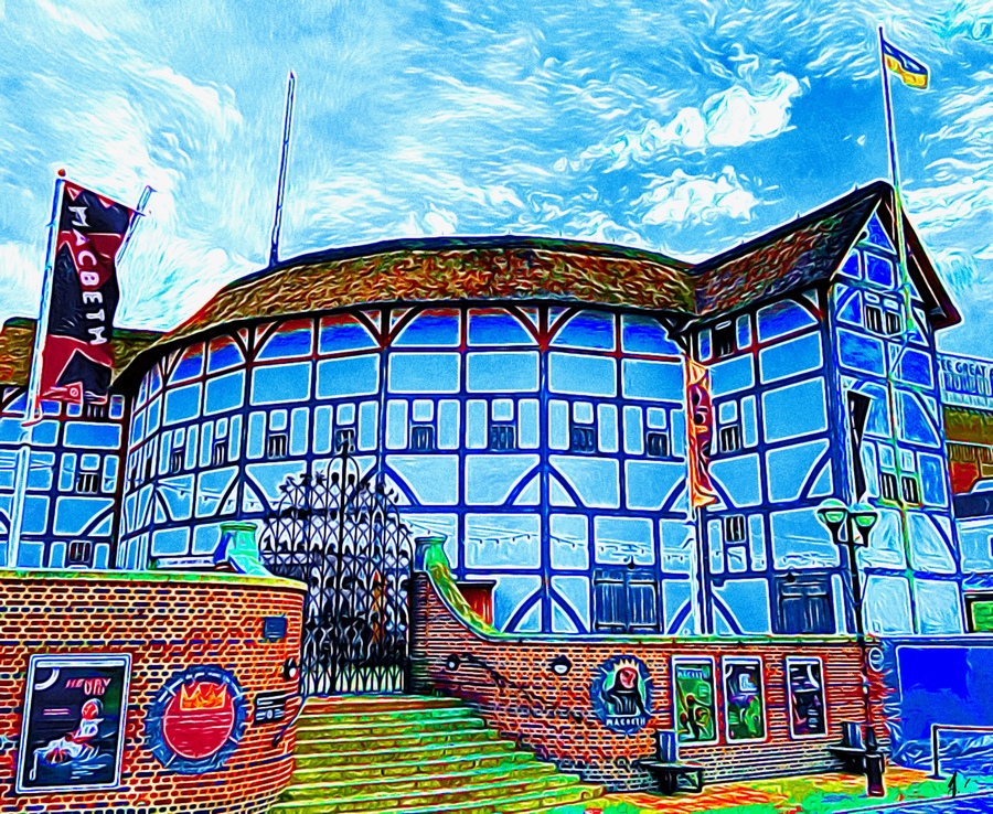Globe Theatre by Digital Fine Art io Wall Art