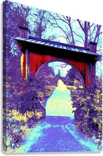 Gated Forest Winter Canvas Print