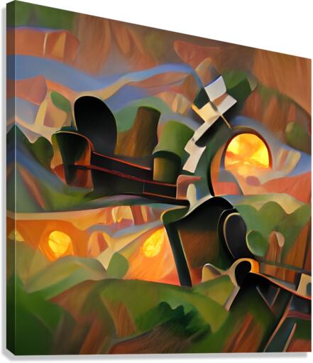 Chugging Along Canvas Print
