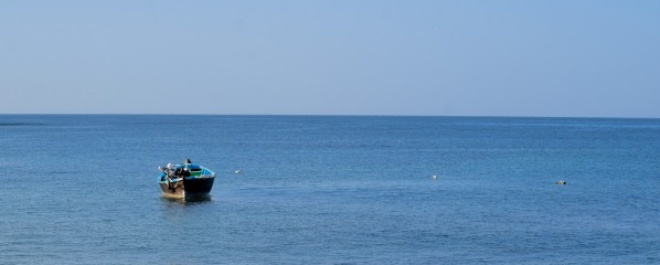 Boat in the Sea by Photopoet