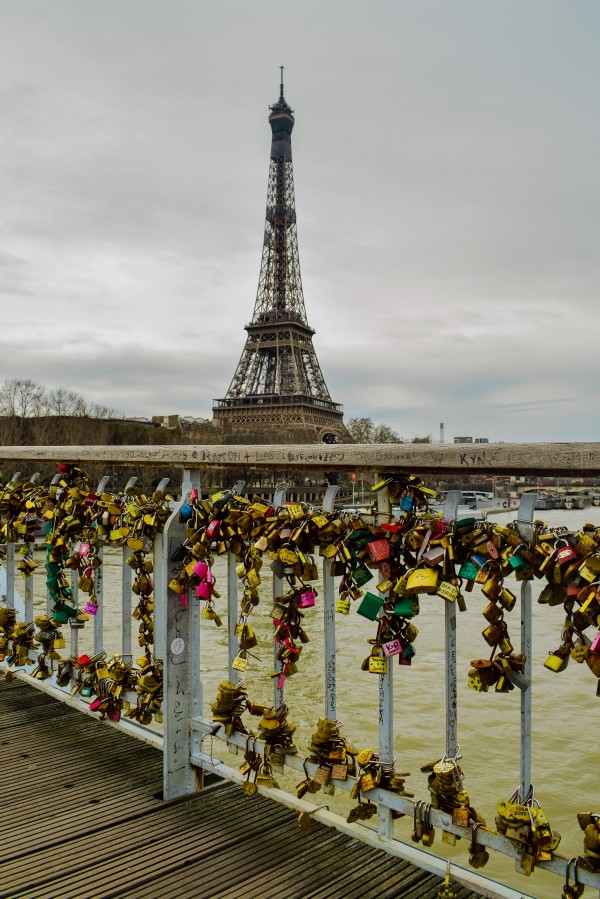 Eiffel Tower Love Locks  by Photopoet