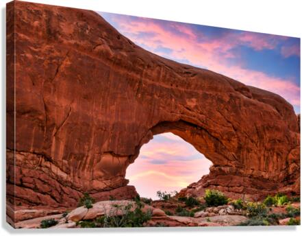 North Window Arch Canvas Print