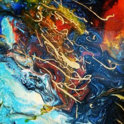 Colorful abstract painting 