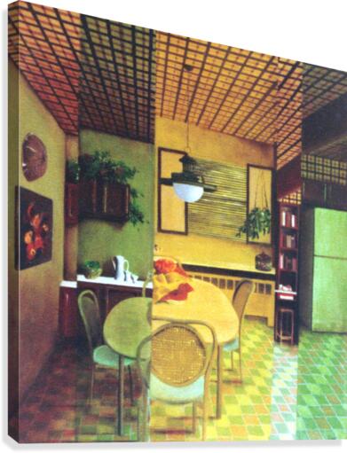 Retro Kitchen Canvas Print