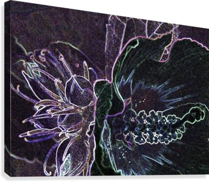 Abstract Neon Canvas Print