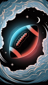 Neon Galactic Football – Futuristic Sports Fantasy