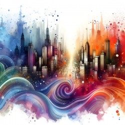 Urban Landscapes in Watercolors