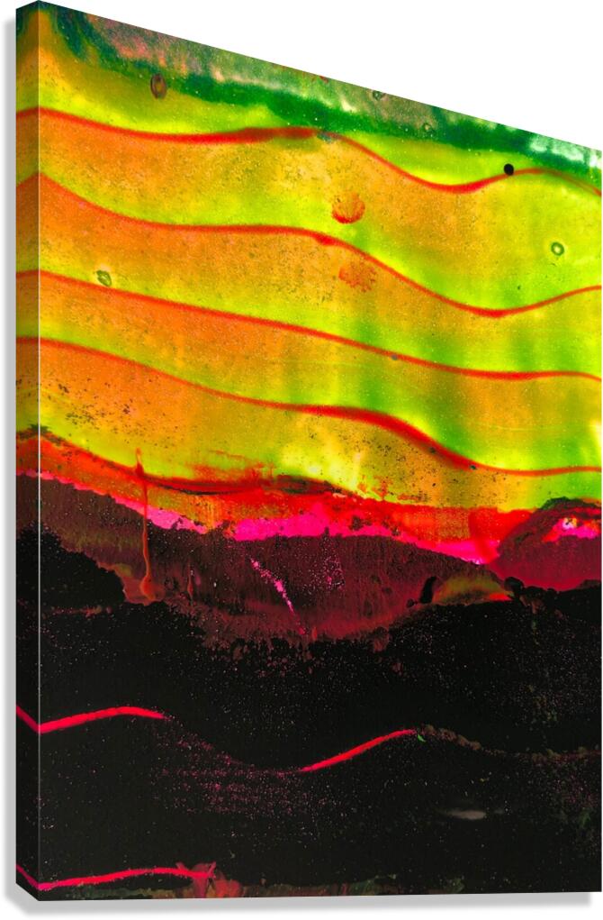 Streaming Sunset 3 Canvas Print
