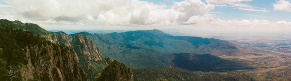 The Sandias A Panoramic View Print