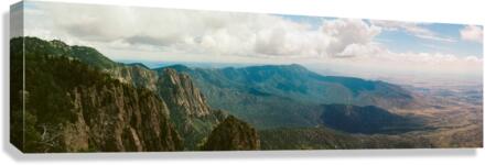 The Sandias A Panoramic View Canvas Print