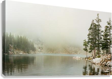 Lake Katherine Within a Cloud Canvas Print