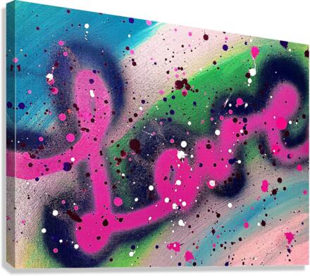 Lovegrafeti Canvas Print