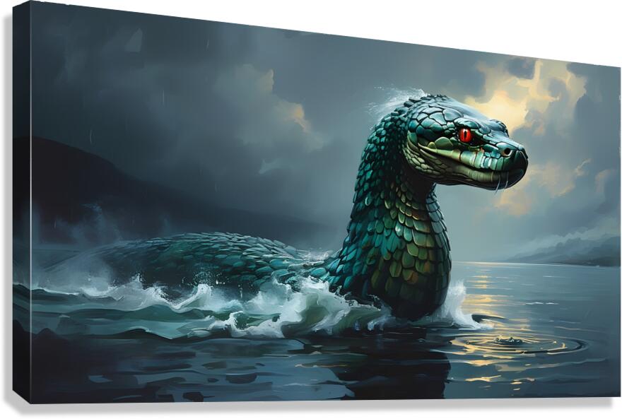 The Phantom of Loch Ness Canvas Print