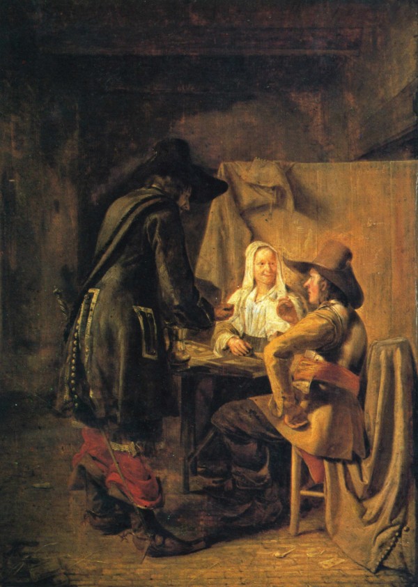 Tric-Trac players Print