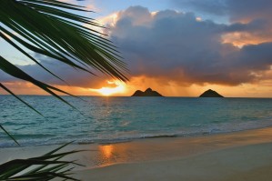 sunrise at Lanikai beach