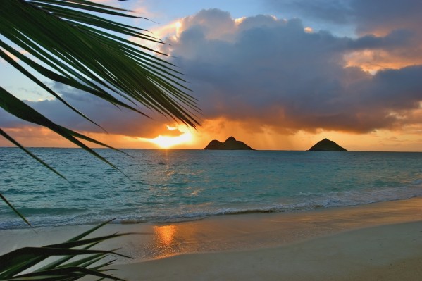 sunrise at Lanikai beach by Printscapes
