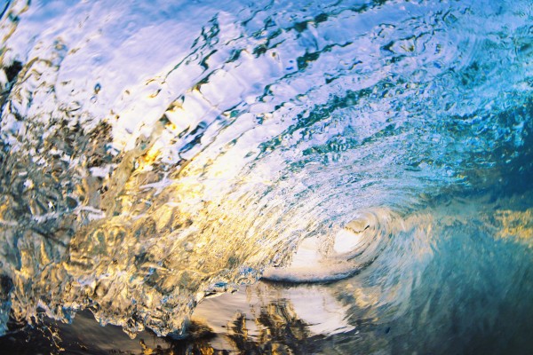 Amazing Glassy Wave Print