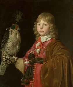 Portrait of a Boy with a Falcon                                             