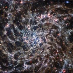 Heart of The Spiral Galaxy JWST
