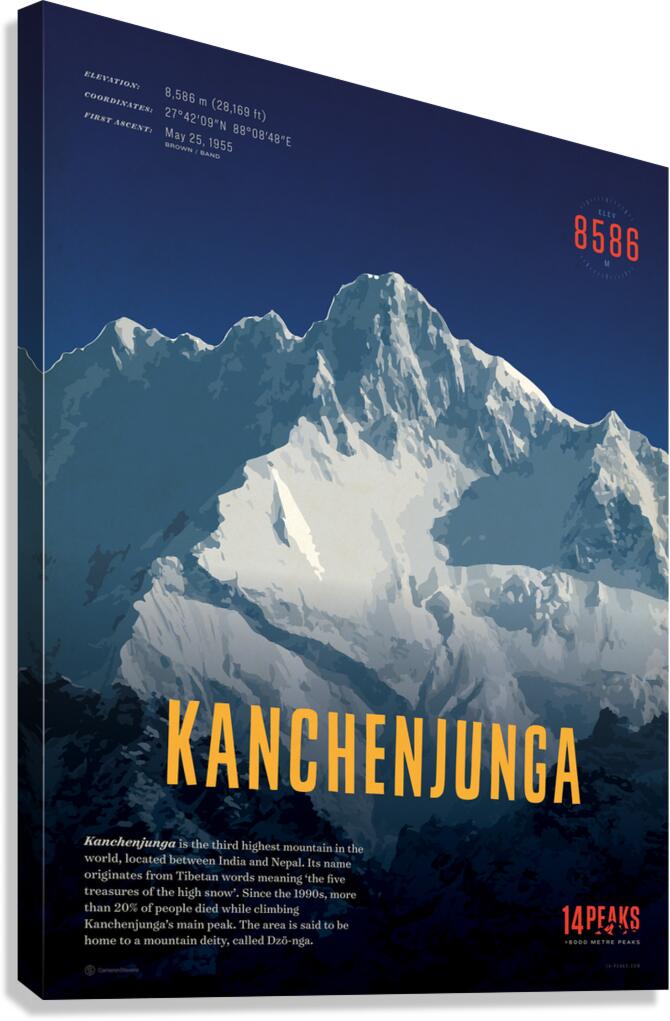 Kanchenjunga Poster Canvas Print