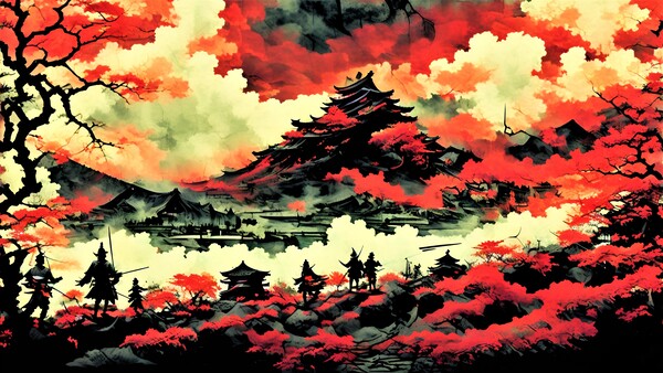 Samurai Fire Z Print