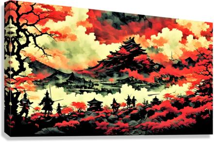 Samurai Fire Z Canvas Print