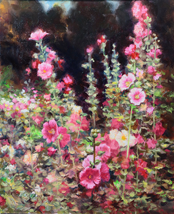 Hollyhocks