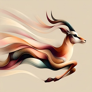 Gazelle in Flight