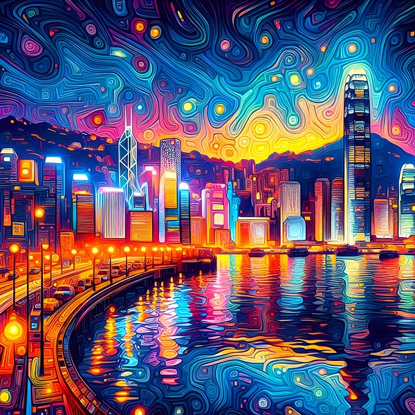 Hong Kong Harbor Print