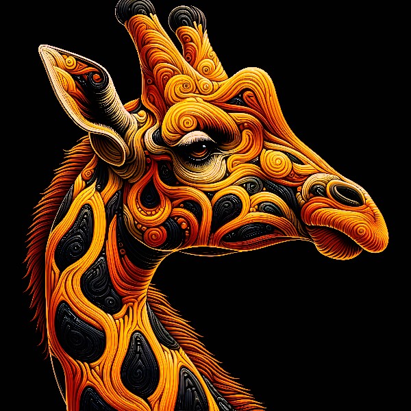 Jerry the Giraffe Print