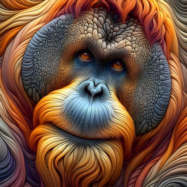 Orangutang Print