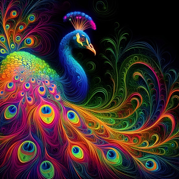 Peacock Print
