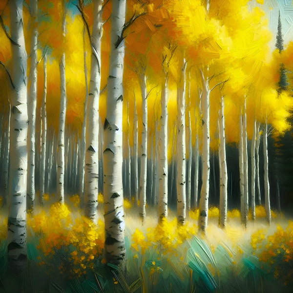 Quaking Aspens Print
