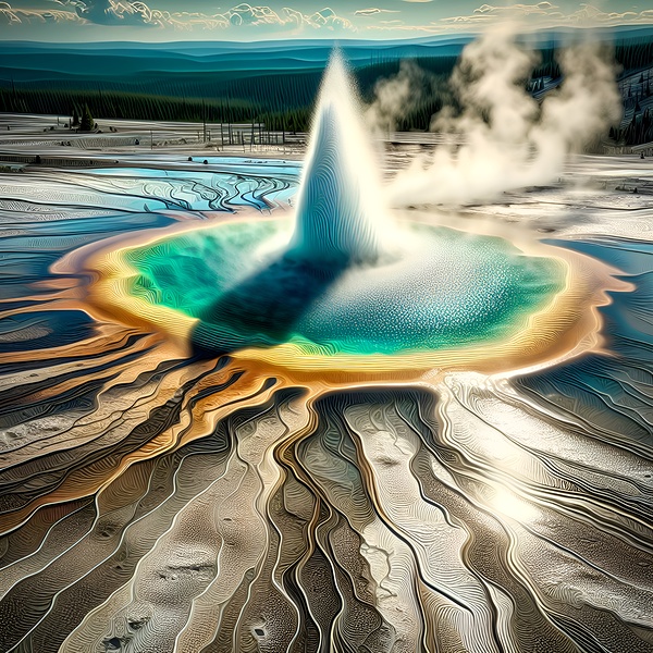Yellowstone Geyser Print