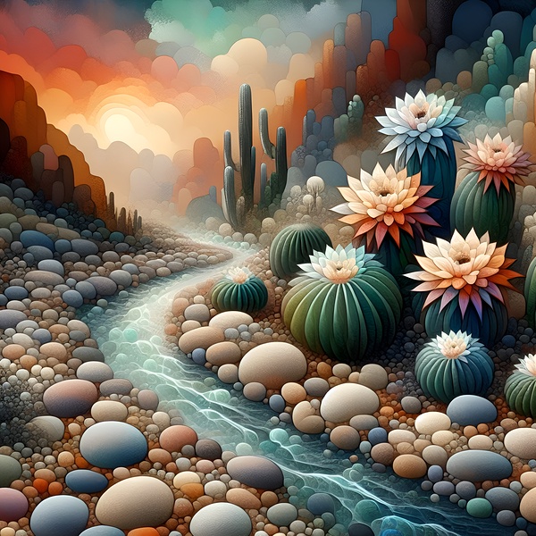 Flowering Cacti Print