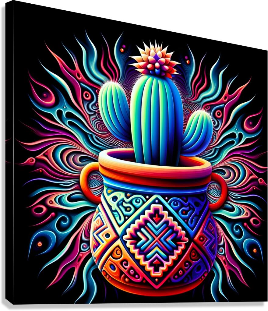 Ceremonial Cactus Canvas Print