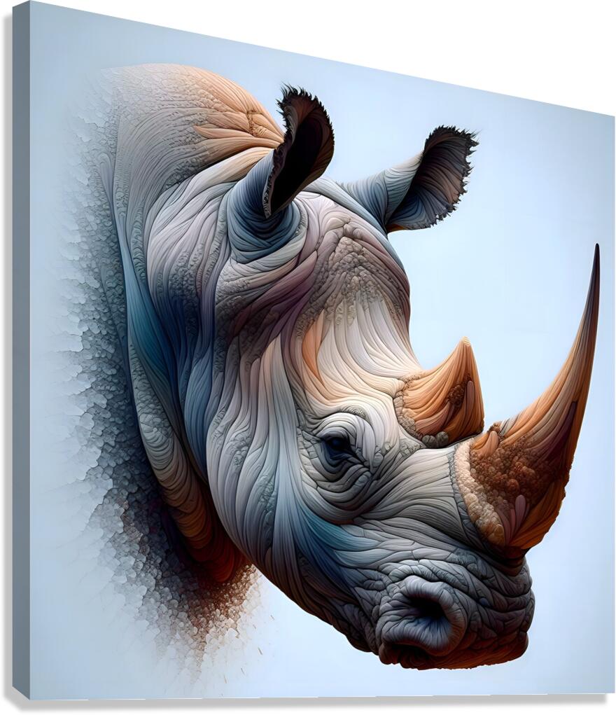 Rhino Canvas Print