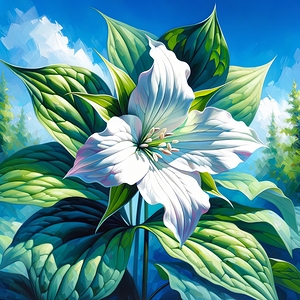 ai artist debra amerson blue sky plant artistry w