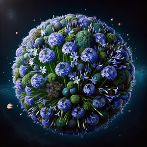 ai artist debra amerson plant artistry blue agapa