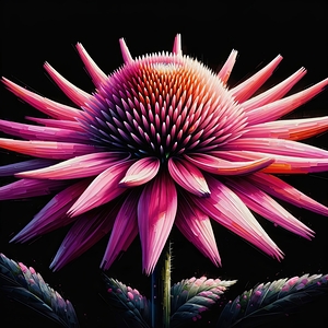 ai artist debra amerson plant artistry pink cone