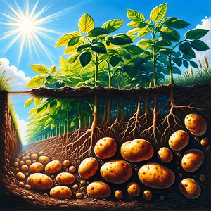 ai artist debra amerson plant artistry potato pla