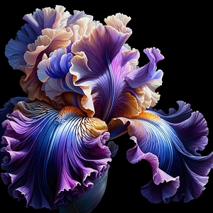 ai artist debra amerson plant artistry purple bea