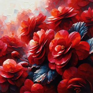 ai artist debra amerson plant artistry red begoni