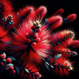 ai artist debra amerson plant artistry red bottle