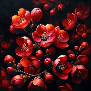 ai artist debra amerson plant artistry red quince