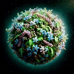 ai artist debra amerson plant artistryaqua floral