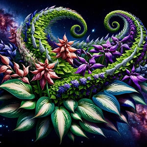 ai artist debra amerson plant artistryhosta heart