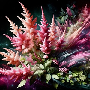 ai artist debra amerson plant artistrypink astilb